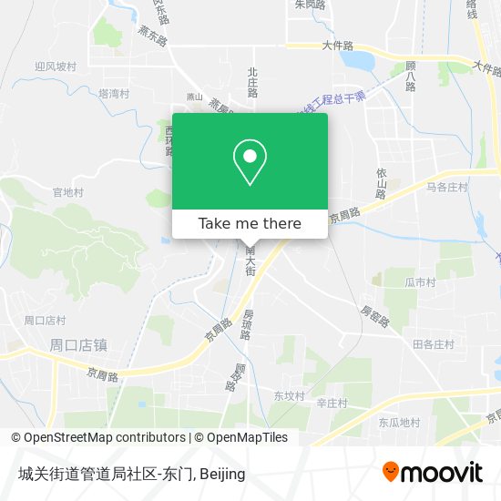 城关街道管道局社区-东门 map