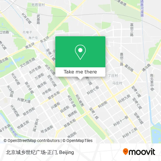 北京城乡世纪广场-正门 map