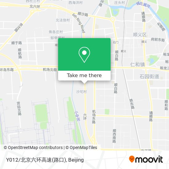 Y012/北京六环高速(路口) map