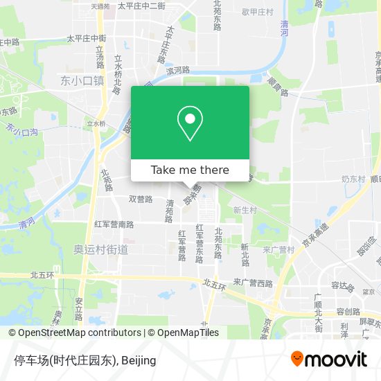停车场(时代庄园东) map