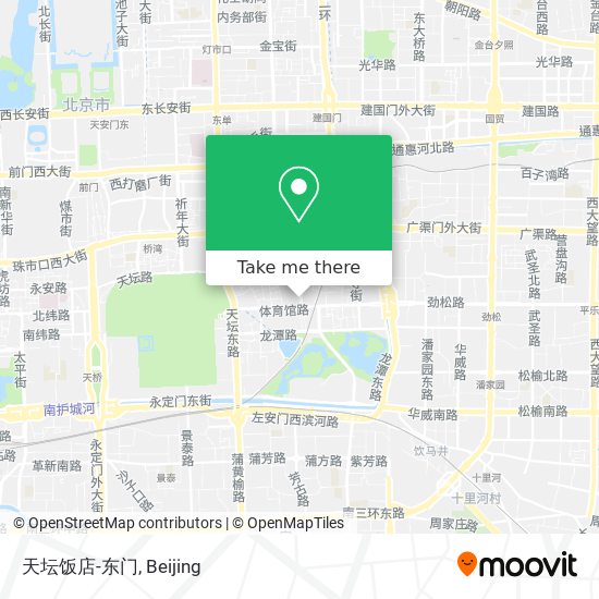 天坛饭店-东门 map