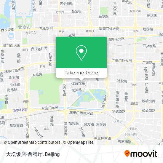 天坛饭店-西餐厅 map