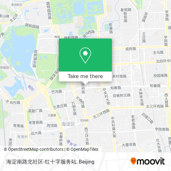 海淀南路北社区-红十字服务站 map