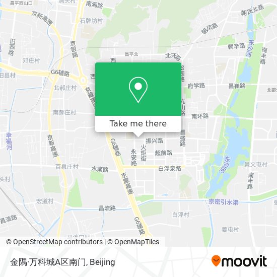 金隅·万科城A区南门 map