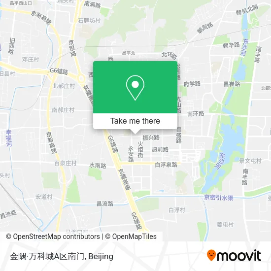 金隅·万科城A区南门 map