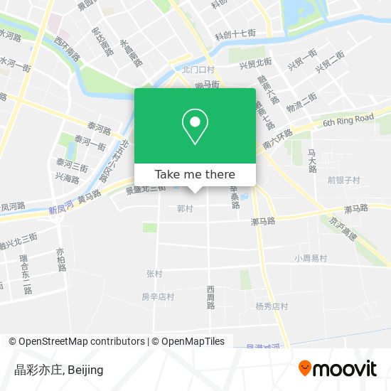 晶彩亦庄 map