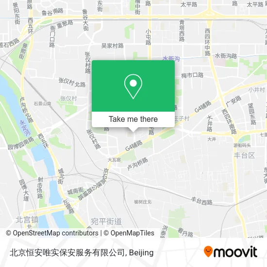 北京恒安唯实保安服务有限公司 map