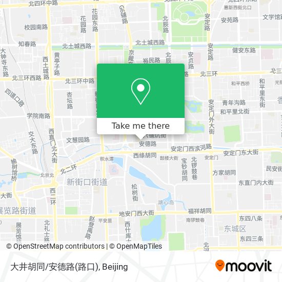 大井胡同/安德路(路口) map