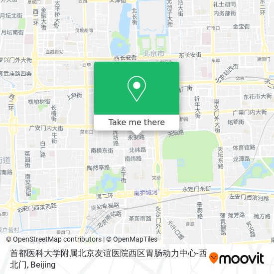 首都医科大学附属北京友谊医院西区胃肠动力中心-西北门 map