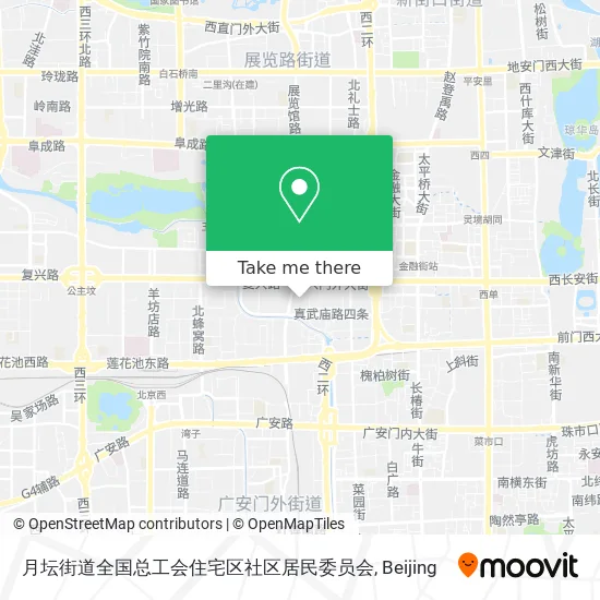 月坛街道全国总工会住宅区社区居民委员会 map
