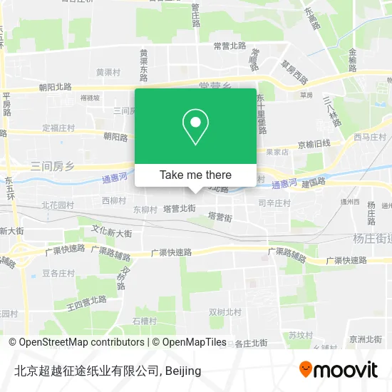 北京超越征途纸业有限公司 map