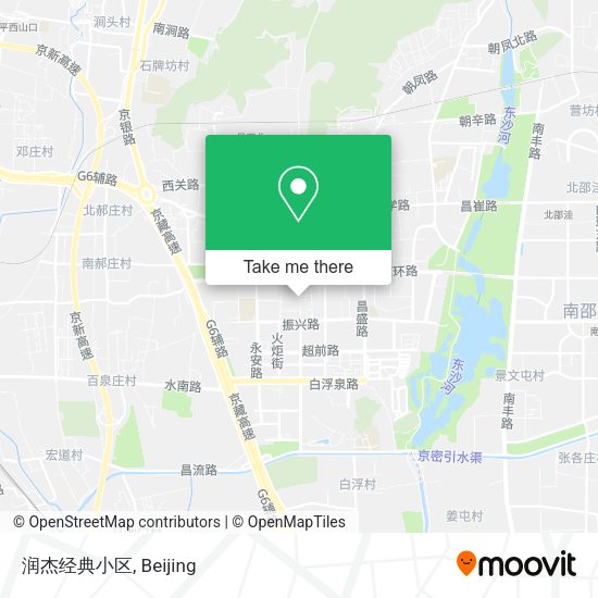 润杰经典小区 map