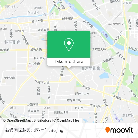 新通国际花园北区-西门 map