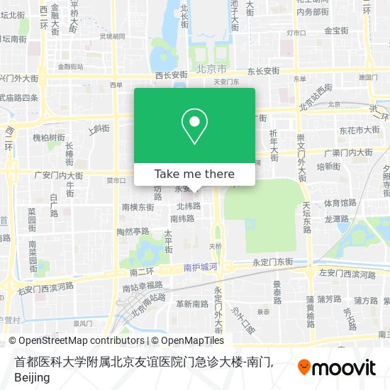 首都医科大学附属北京友谊医院门急诊大楼-南门 map