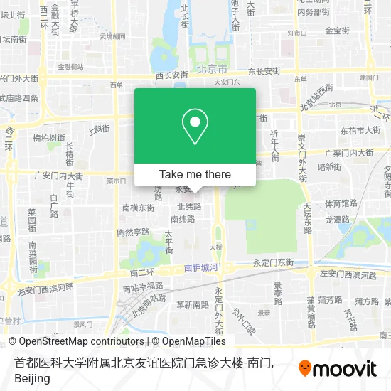 首都医科大学附属北京友谊医院门急诊大楼-南门 map