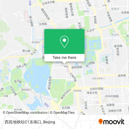 西苑地铁站C1东南口 map