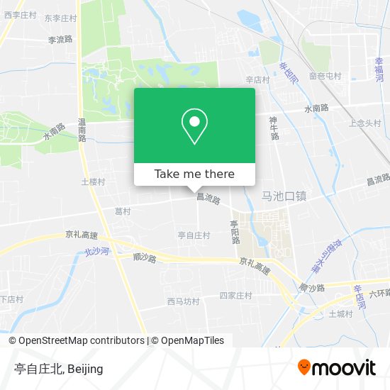 亭自庄北 map