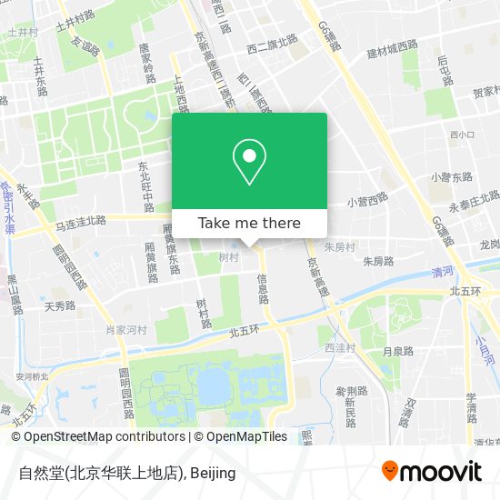 自然堂(北京华联上地店) map