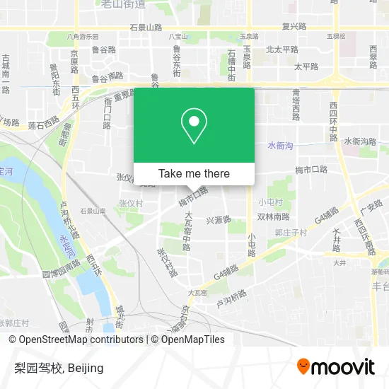 梨园驾校 map