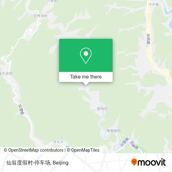 仙翁度假村-停车场 map