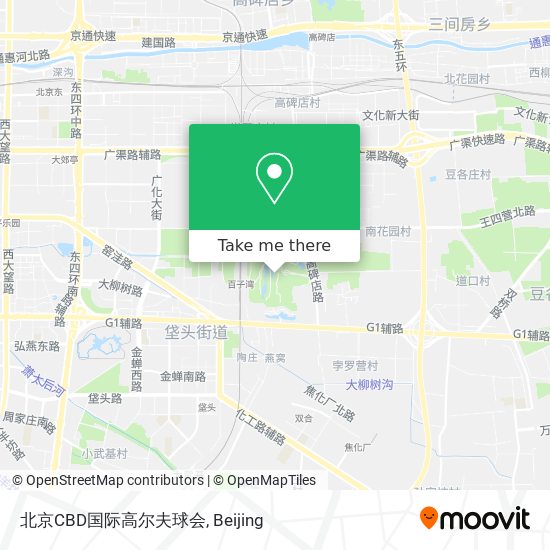 北京CBD国际高尔夫球会 map