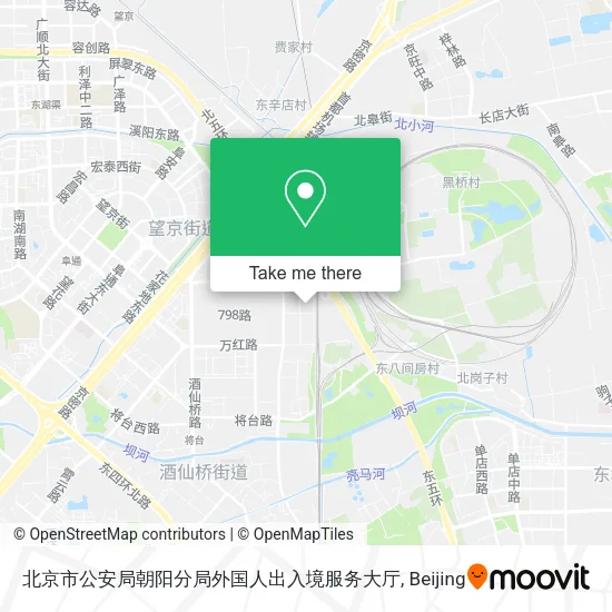 北京市公安局朝阳分局外国人出入境服务大厅 map
