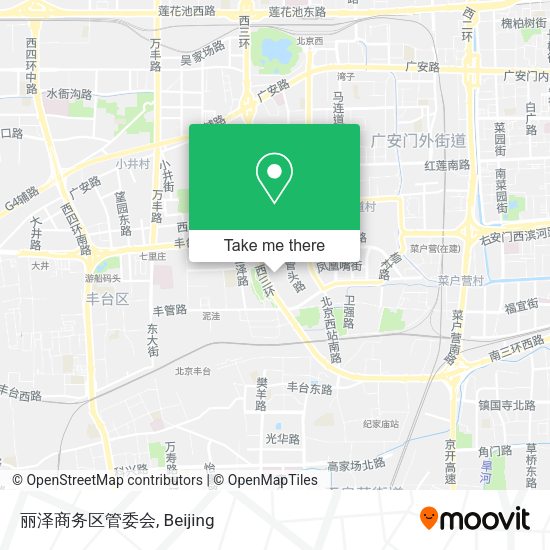 丽泽商务区管委会 map
