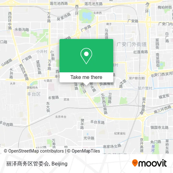 丽泽商务区管委会 map