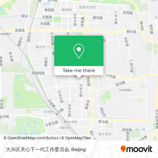 大兴区关心下一代工作委员会 map