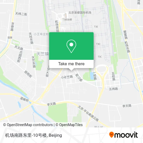 机场南路东里-10号楼 map