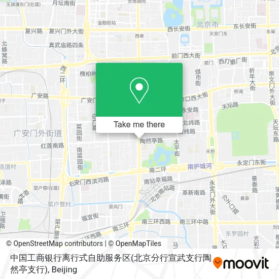中国工商银行离行式自助服务区(北京分行宣武支行陶然亭支行) map