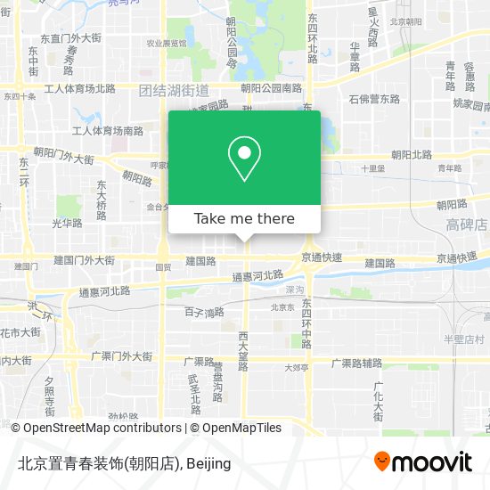 北京置青春装饰(朝阳店) map