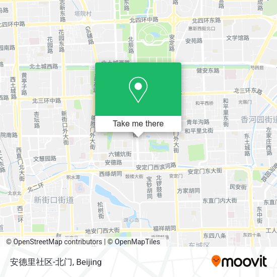 安德里社区-北门 map