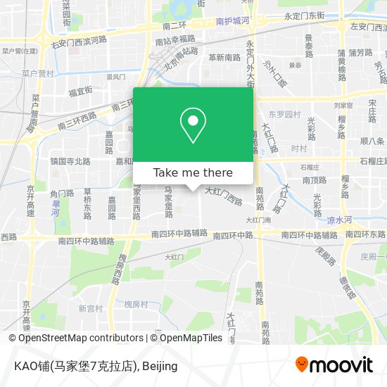 KAO铺(马家堡7克拉店) map
