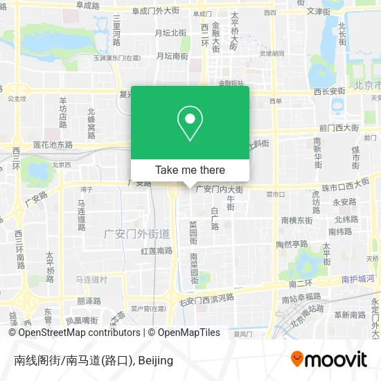 南线阁街/南马道(路口) map