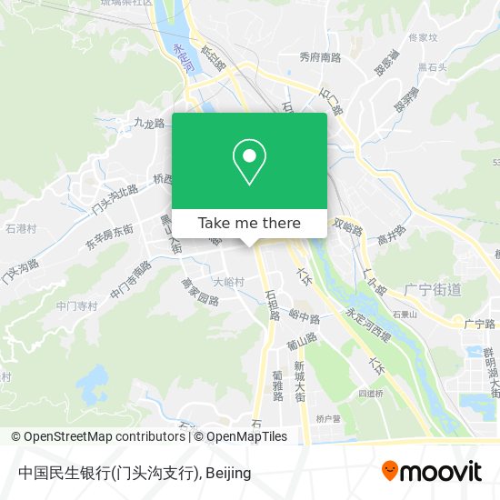 中国民生银行(门头沟支行) map