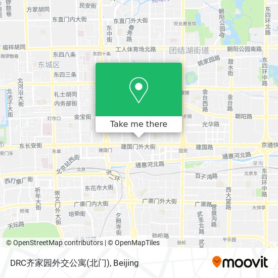 DRC齐家园外交公寓(北门) map