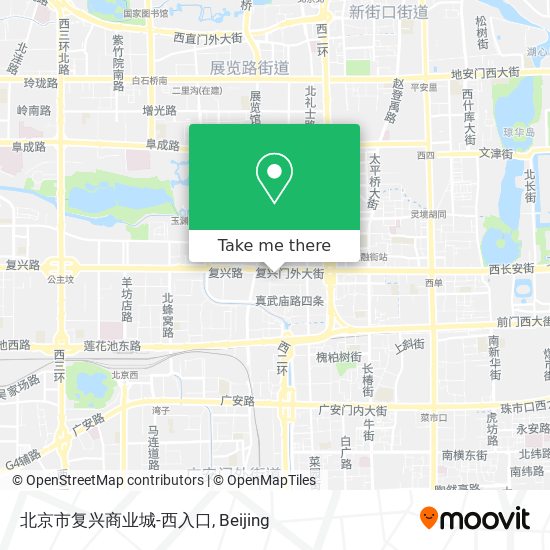 北京市复兴商业城-西入口 map