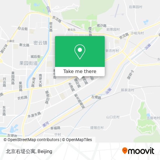 北京右堤公寓 map
