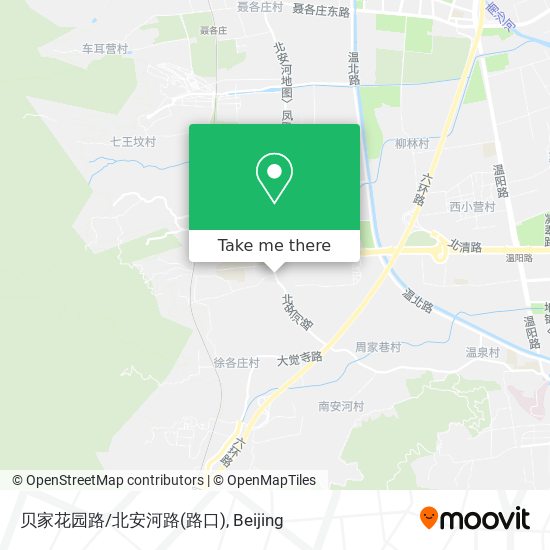 贝家花园路/北安河路(路口) map