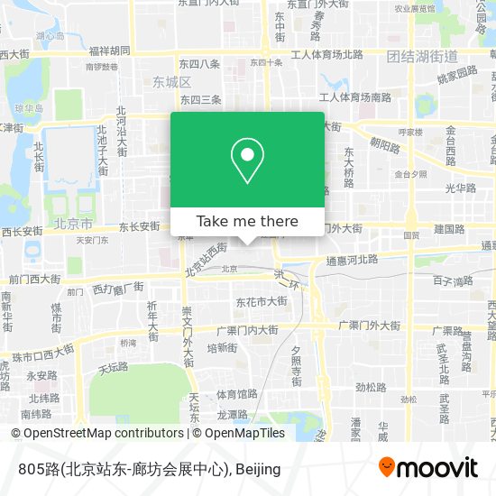 805路(北京站东-廊坊会展中心) map