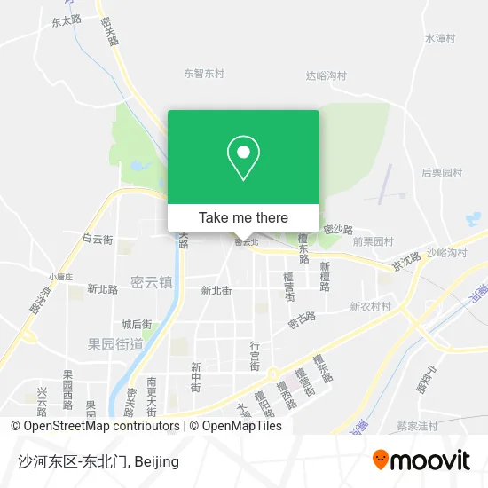 沙河东区-东北门 map