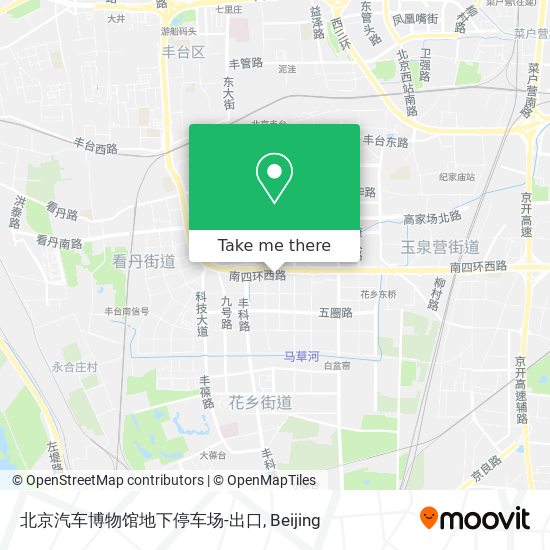 北京汽车博物馆地下停车场-出口 map