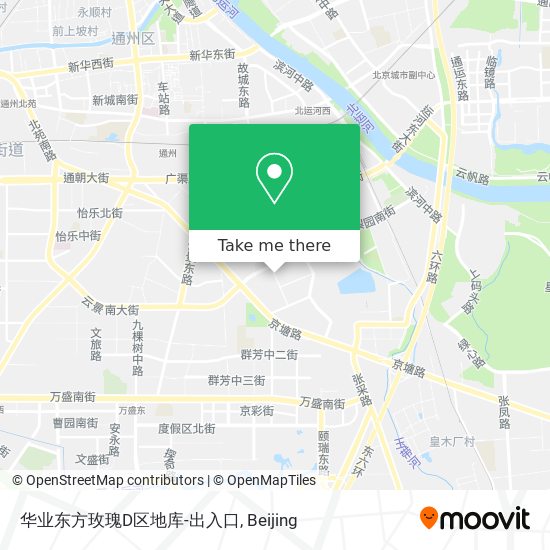 华业东方玫瑰D区地库-出入口 map