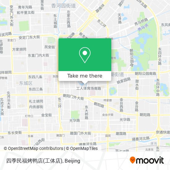 四季民福烤鸭店(工体店) map