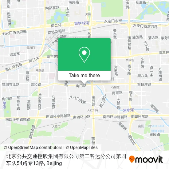 北京公共交通控股集团有限公司第二客运分公司第四车队54路专13路 map