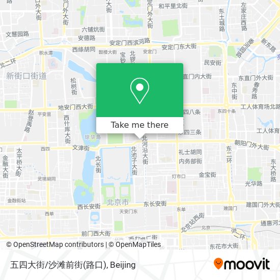 五四大街/沙滩前街(路口) map