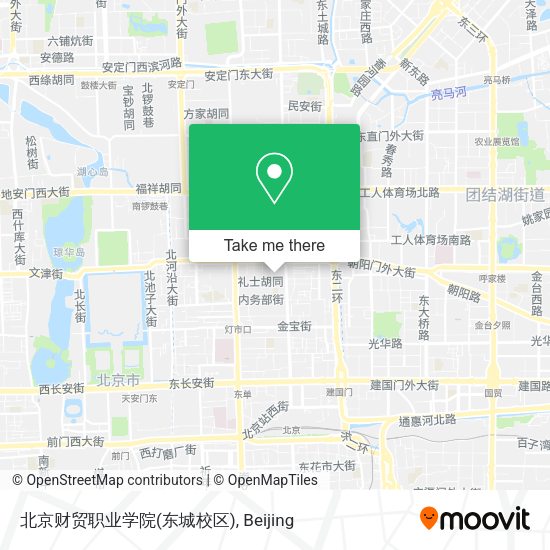 北京财贸职业学院(东城校区) map