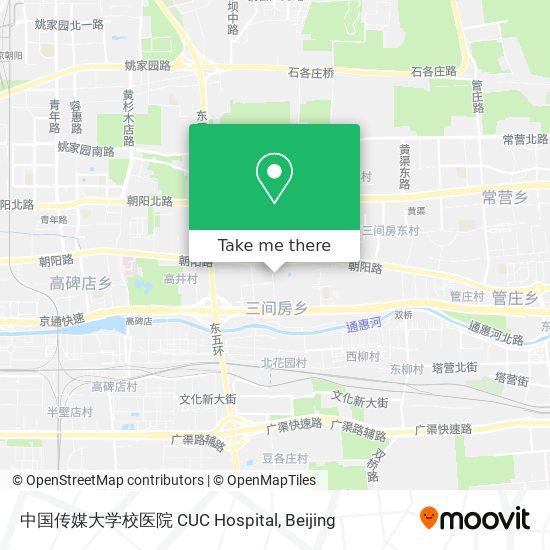 中国传媒大学校医院 CUC Hospital map