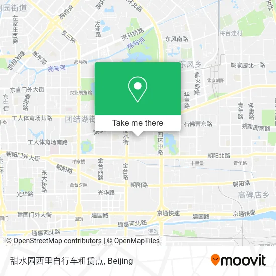 甜水园西里自行车租赁点 map
